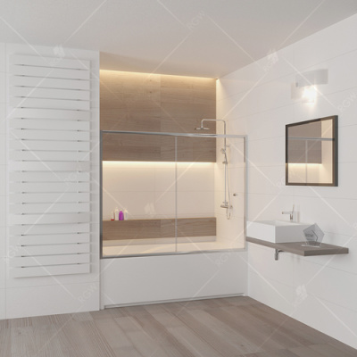 SC-42 1800х1500 Профиль Хром Стекло Шиншилла 04114218-51