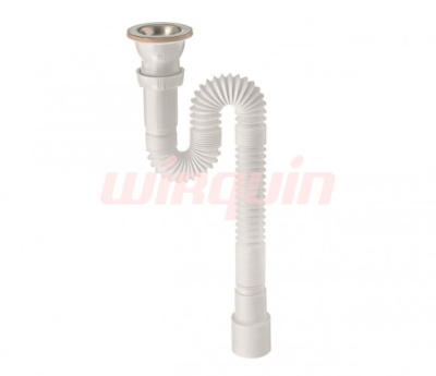 Сифон гофрированный 1 1 2 х 40 50 мм  L800 мм 30717983