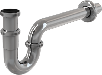 Сифон для умывальника, d 32 мм, с водосливом 5 4, цельнометаллический A437